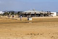 Chiringuito on the beach of Cadiz Royalty Free Stock Photo