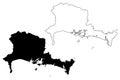 Chiriqui Province Republic of Panama, Provinces of Panama map vector illustration, scribble sketch Chiriqui map