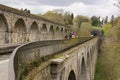 Chirk Aqueduct Viaduct and Tunnel Royalty Free Stock Photo