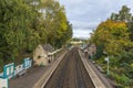 Chirk Station in Autumn