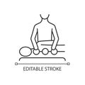 Chiropractic care linear icon