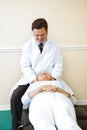 Chiropractic on Cervical Spine Royalty Free Stock Photo