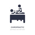 chiropractic icon on white background. Simple element illustration from People concept