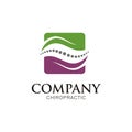 Chiropractic logo design on white