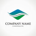 Chiropractic logo design on white