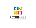 Chiropractic and orthopedic clinic logo