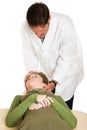 Chiropractic Treatment Isolated Royalty Free Stock Photo