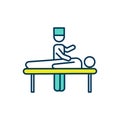 Chiropractic treatment RGB color icon