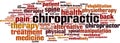 Chiropractic word cloud