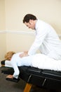 Chiropractor Manipulating Spine Royalty Free Stock Photo