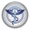 Chiropractor Symbol or Icon Button
