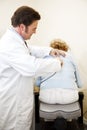 Chiropractor Treats Patient Royalty Free Stock Photo