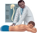 Chiropractor Vector Illustration