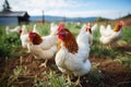 Chirpy Farm little chickens. Generate Ai Royalty Free Stock Photo