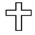 Chirstian style Arrow Cross symbol with white background.