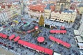 Chirstmas market in city of Prague Royalty Free Stock Photo