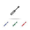 Chisel icon. Elements of construction tools multi colored icons. Premium quality graphic design icon. Simple icon for websites, we Royalty Free Stock Photo