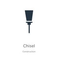 Chisel icon vector. Trendy flat chisel icon from construction collection isolated on white background. Vector illustration can be