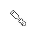 Chisel line icon