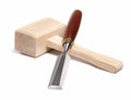 Chisel and Mallet Royalty Free Stock Photo