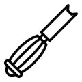 Chisel tool icon, outline style