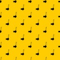 Chisel tool in man hend pattern vector