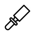 chisel tool vector line icon Royalty Free Stock Photo