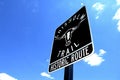 Chisholm Trail Sign Royalty Free Stock Photo
