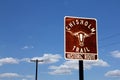 Chisholm Trail sign Royalty Free Stock Photo