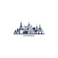 Chisinau cityscape skyline vector logo