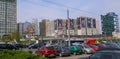 Chisinau, Moldova - April 21 2019. Crowded street and many cars downtown