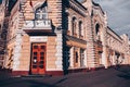 The empty street in Chisinau the capital of Moldova Republic