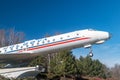 Tupolev Tu-134 at Chisinau international airport Royalty Free Stock Photo