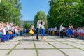 CHISINAU, MOLDOVA - MAY 31, 2018: The last dance for the high-school students traditon in Chisinau, Moldova Royalty Free Stock Photo