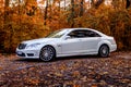 Chisinau, Moldova; October 11, 2017. Mercedes-Benz club festival in Moldova. Mercedes-Benz S Class W221. Editorial photo