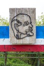 Chisinau, Republic of Moldova - May 5, 2019: Symbols of the USSR: Lenin - ideologist of the social and political ideas of the Royalty Free Stock Photo