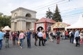 Chisinau, Republic of Moldova - October 1, 2016: Celebration National Wine Day at central square the capital