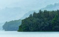 Chittar Lake at the edge of Western Ghats, Kanyakumari, India covered with fog Royalty Free Stock Photo