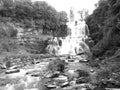 Chittenango Falls long exposure black and white