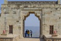 Chittorgarh ancient fort in India gate Royalty Free Stock Photo