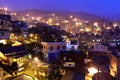 Chiu fen village at night, in Taiwan Royalty Free Stock Photo