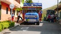 Chiva Bus in the town of Hispania, Antioquia, Colombia