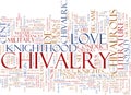 Chivalry word cloud Royalty Free Stock Photo