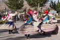 Peruvian dancers in Chivay, Peru