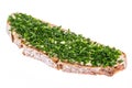 Chive bread isolated on white background Royalty Free Stock Photo