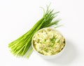 Chive butter Royalty Free Stock Photo