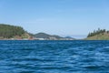 Chivyrkuisky Bay, protected area. View from the water to fishing village on Svyatoy Nos peninsula. Royalty Free Stock Photo