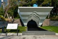 Chiyoda City, Tokyo, Japan - January 02, 2020: War Dead Memorial Fountain in Yasukuni Shrine