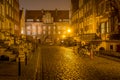 Chlebnicka Street at night in Old Town of Gdansk. Royalty Free Stock Photo