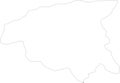 Chlef Algeria outline map Royalty Free Stock Photo